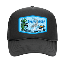 Load image into Gallery viewer, Marineland&#39;s Baja Reef - Black Trucker Hat
