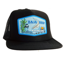 Load image into Gallery viewer, Marineland&#39;s Baja Reef - Black Trucker Hat
