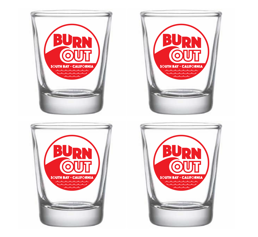 Burnout Shot Glass - 4 Pack