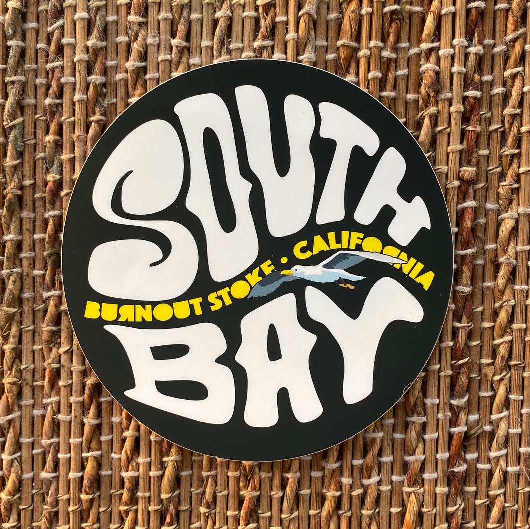 Burnout 'South Bay' Sticker  4