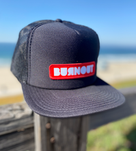 Load image into Gallery viewer, Burnout Bar Snap Back Trucker - Black
